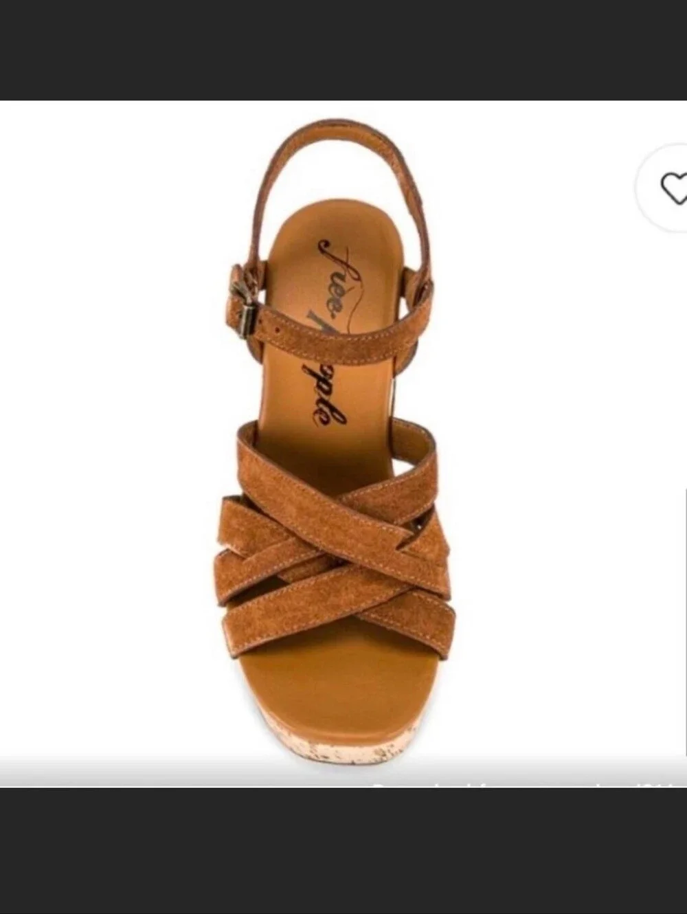 Free People Lisbon MJ Platform in Brandy Suede Size 7 37.5 EUC